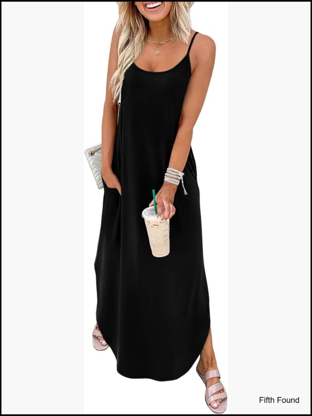 Casual Maxi Sun Dress Spaghetti Strap Summer Beach Look